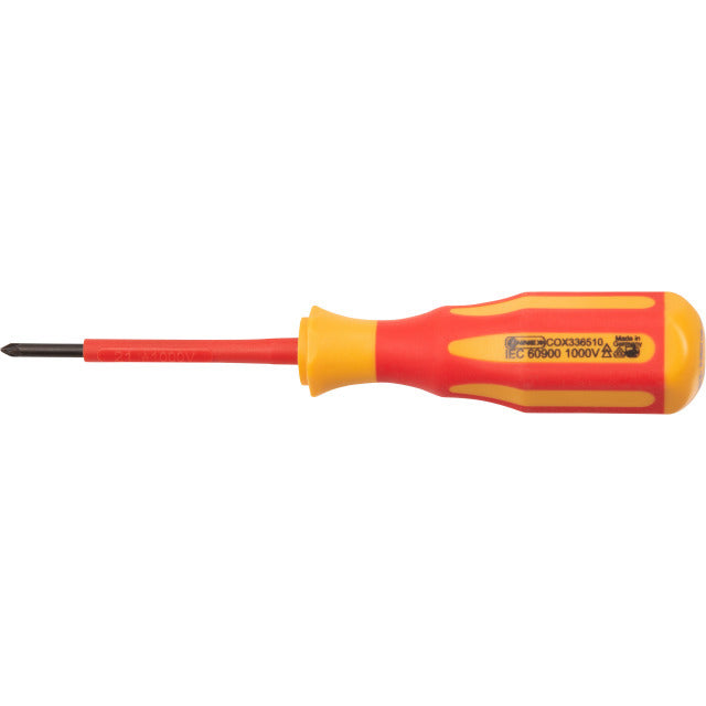 Load image into Gallery viewer, Connex schroevendraaier kruis pz1 80mm ge%c3%afsoleerd 1kv
