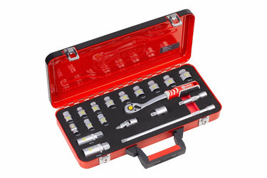 Connex producten dopsleutelset profi 3 8 19 delig