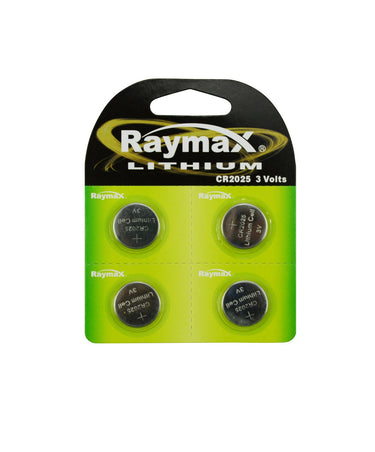 Raymax producten knoopcel batterij 3v cr2025 4 stuks