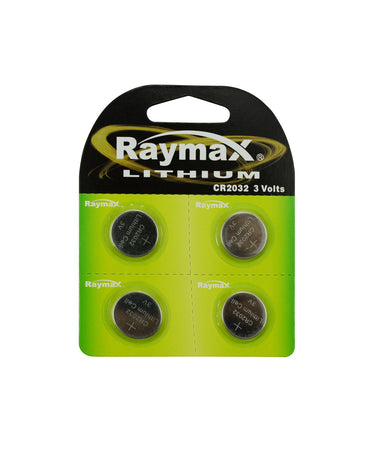 Raymax producten knoopcel batterij 3v cr2032 4 stuks