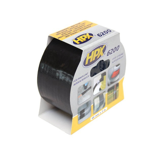 Afbeelding laden in galerijviewer, Hpx producten duct tape reparatietape zwart 48mm x 5m blister
