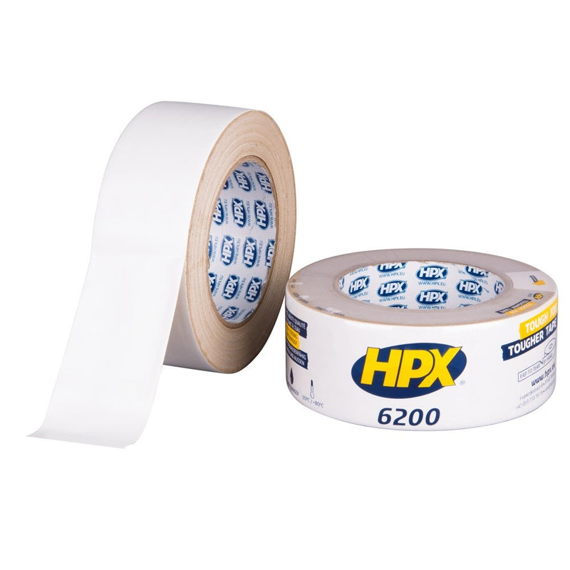 Afbeelding laden in galerijviewer, Hpx producten duct tape reparatietape wit 48mm x 25m

