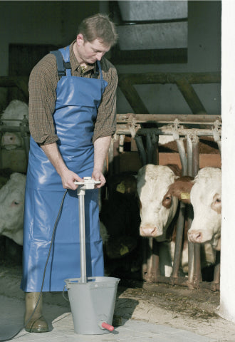 Load image into Gallery viewer, Producten melkschort 80x120cm blauw
