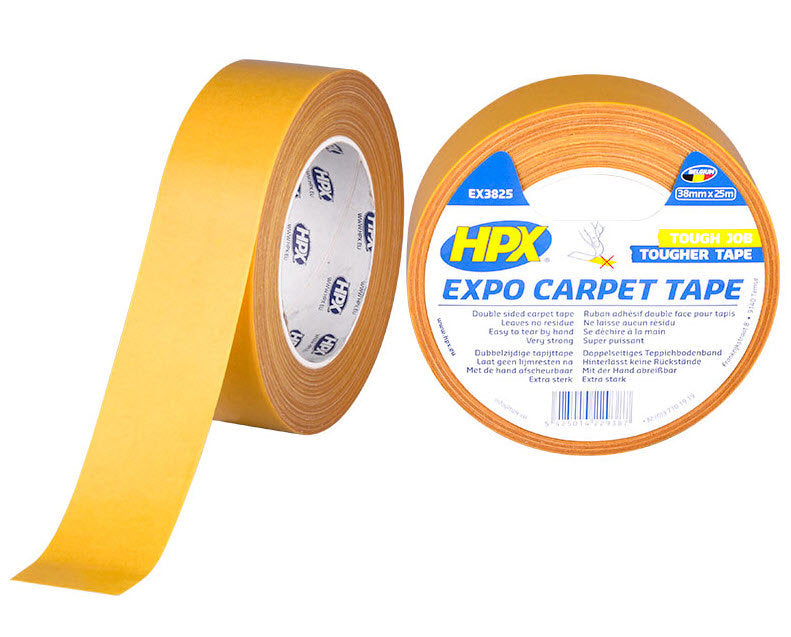 Afbeelding laden in galerijviewer, Hpx producten expo carpet tape transparant 38mm x 25m
