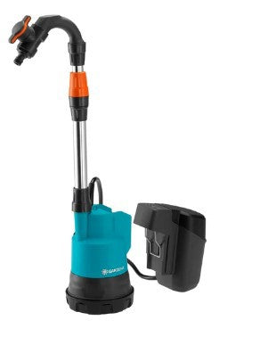Gardena accu dompelpomp 2000 2 clear 18v p4a solo dompel- en drukpompen (14600-55, accu niet inbegrepen)