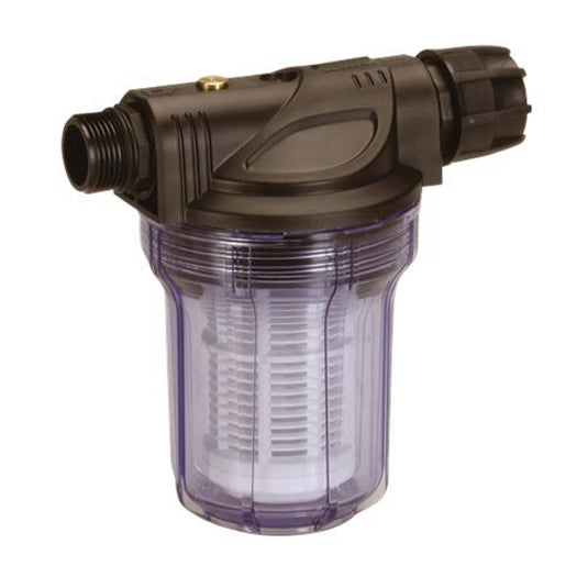 Gardena voorzetfilter voor pompen met max. waterdoorvoer van 3000 l u (zwart transparant, 1731-20)