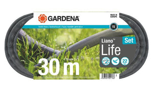 Gardena textielslang liano life 30 m set (donkergrijs oranje)