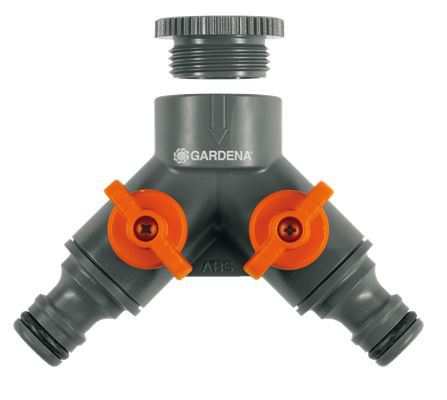 Gardena producten 2 weg ventiel 21 mm 12 en 26 5 mm 34
