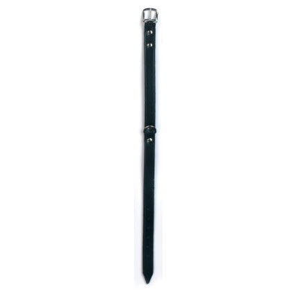 Producten hondenhalsband leer 16mm zwart