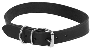 Producten hondenhalsband leer 30mm zwart