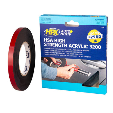 Hpx producten dubbelzijdigte tape hsa high strength acrylic 12mm 10m