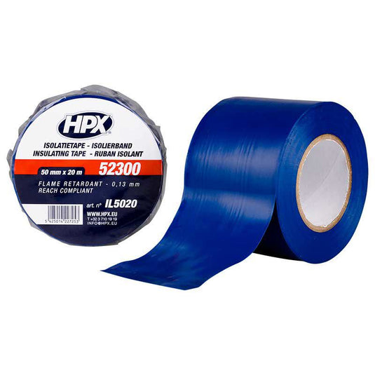 Hpx producten isolatietape 50mm 20mtr blauw