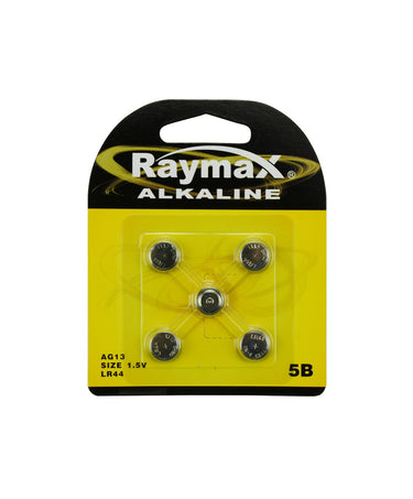 Raymax producten knoopcel batterij 1 5v ag13 lr44 5 stuks