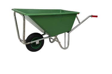 Mm producten kruiwagen 160liter poly verz onderstel ged 1 wiel 1