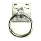 Producten muurplaat met ring 8mm rvs