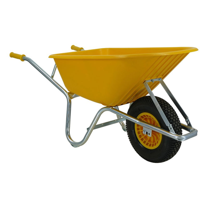 Load image into Gallery viewer, Fort producten kruiwagen 100l geel type pe100
