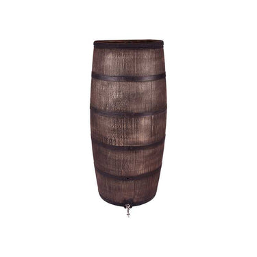 Roto producten regenton slim houten look bruin pluskraan 80l