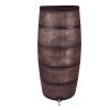 Load image into Gallery viewer, Roto producten regenton slim houten look bruin pluskraan 500l

