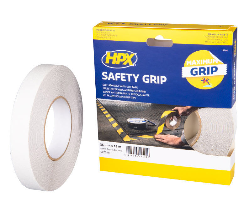 Afbeelding laden in galerijviewer, Hpx producten anti slip tape semi transparant 25mm x 5m
