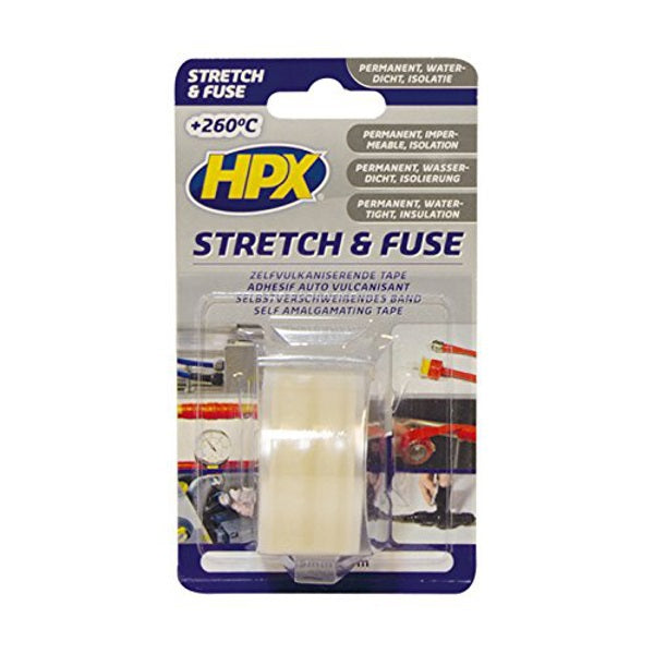 Afbeelding laden in galerijviewer, Hpx producten stretch fuse reparatietape silicone transparant 25mm x 3m
