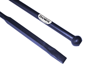 De wit producten stootijzer 1750mm met 40cm vierkant knop en beitel dewit