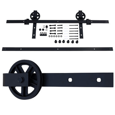 Waelbers producten hangrolset wiel met rail in 2 gedeelten 2000mm