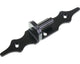 Waelbers producten plaatduim 10 d1 blackline rustica zwart incl 2 schroeven