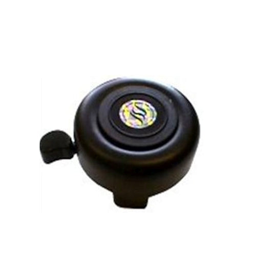 Load image into Gallery viewer, Nietverkeerd n v bel ø55mm alu nylon klepel bevestiging, zwart
