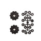 derailleurwieltjes 10 tanden 8S zwart 2 stuks