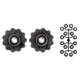 derailleurwieltjes 11 tanden 7-11V zwart 2 stuks