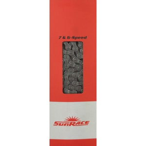 Sunrace CNM54 fietsketting 6 7v 116L grijs