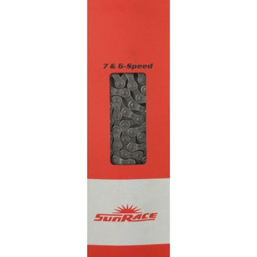 Sunrace CNM54 fietsketting 6 7v 116L grijs