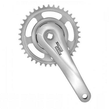 Sunrace - SunRace crankset 38T cranklengte 170mm. zilver aluminium spieloos. 92mm cover. -8mm diepte