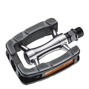 Union pedalen SP-823, Aluminium non slip. Grijs zwart. 9 16 draad (hangverpakking)