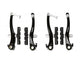 V-brake rem-set zwart voor + achter compleet