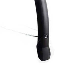 Voorspatbord 28 Lampo 58 mm breed - mat zwart