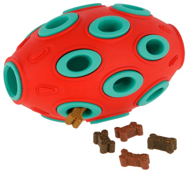 Load image into Gallery viewer, Producten rugby toyfastic te vullen roodturkoois 12 x 7 5 cm
