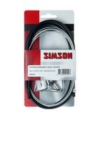 Load image into Gallery viewer, Trommelremkabelset Simson voor achter
