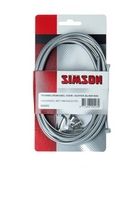 brake cable set drum brake 1600/2250 mm grey/silver