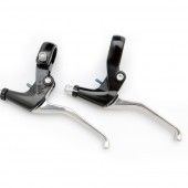 brake lever set v-brake/cantilever 4-finger black 2-piece