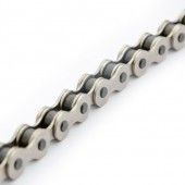 bicycle chain 1/2 x 1/8 inch 112 links steel silver