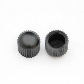 Load image into Gallery viewer, Simson dynamohoedje zwart traditioneel per 2 op kaart
