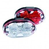 lighting set battery led black/red