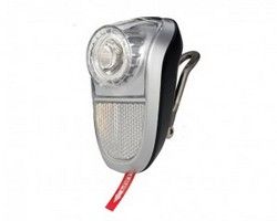 front light battery led black/silver