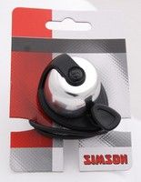 Simson bicycle bell Allure chrome-black on card