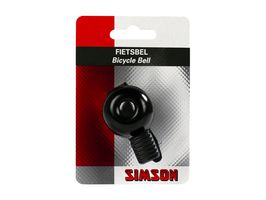 Simson bicycle bell mini 32mm, flex-band attachment black