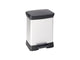 Curver decobin 30l rechthoekig zilver