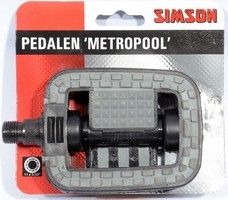 pedal set Metropool 9/16 inch grey/black