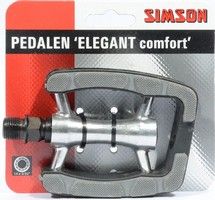 Load image into Gallery viewer, pedalen set Elegant Comfort 9 16 inch grijs zwart
