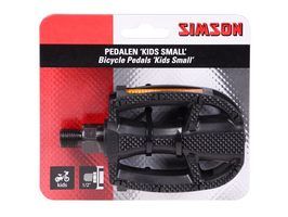 pedals Kids Small 1/2 inch reflection black per set